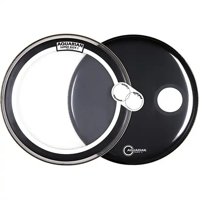 Aquarian Super Kick Bass Drum Head Pack, 22″ 22 in. Guitar Center