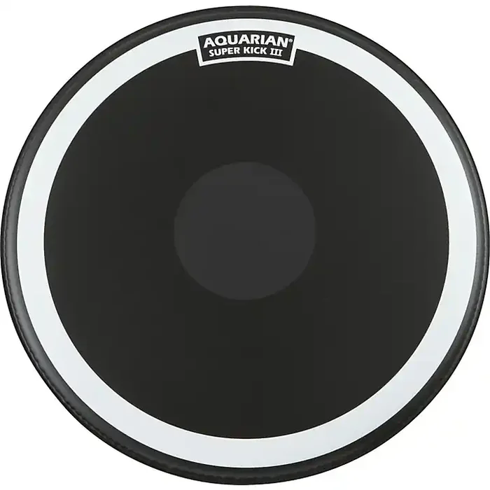 Aquarian Super-Kick III Black Drumhead 20 in. Guitar Center