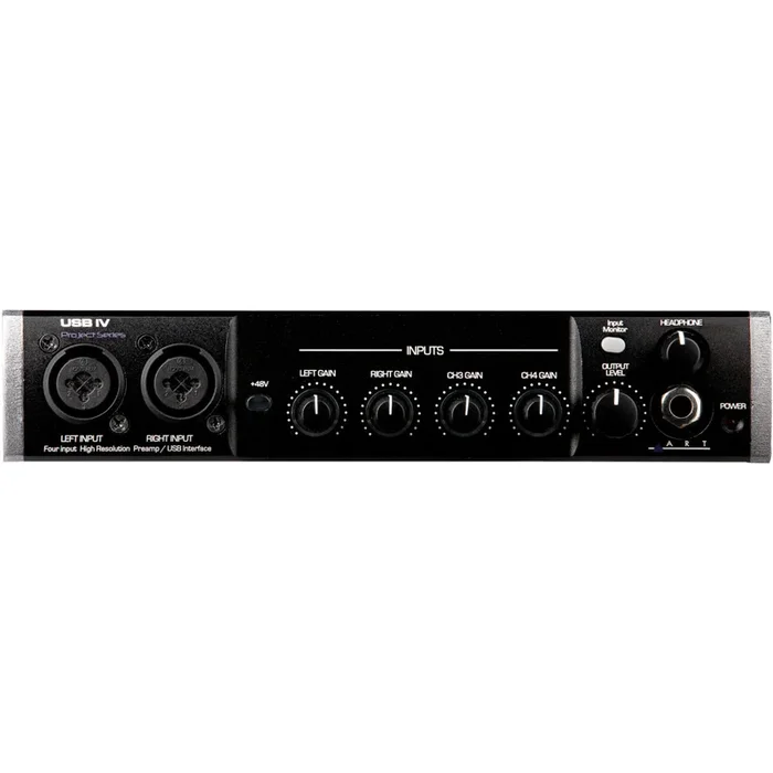 ART USBIV 32-bit Stereo Audio Interface, 4in/4out 192kHz