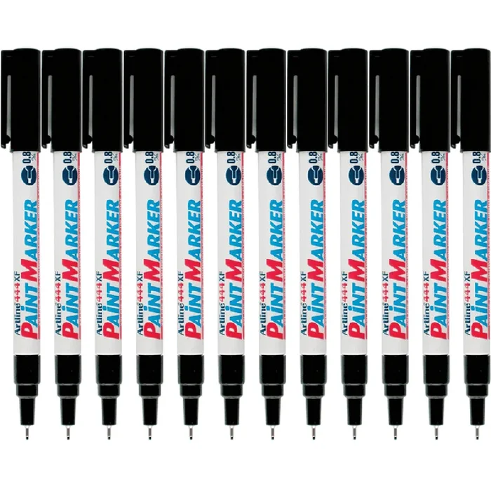 Artline 444XF Box 12 Paint Marker Bullet 0.8mm (Black)