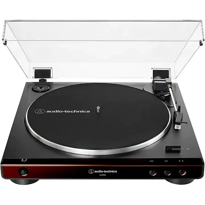 Audio-Technica AT-LP60X Fully Automatic Belt-Drive Stereo Record Player Brown Guitar Center
