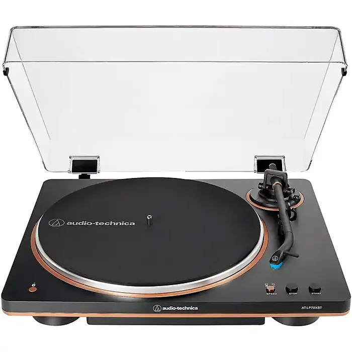 Audio-Technica AT-LP70XBT-BZ Fully Automatic Wireless Belt-Drive Turntable Black/Bronze Guitar Center