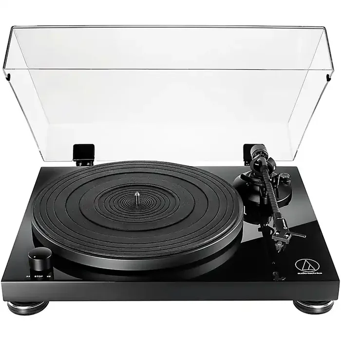 Audio-Technica AT-LPW50PB Fully Manual Belt-Drive Turntable Black Guitar Center