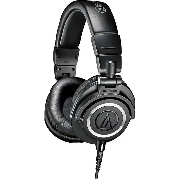 Audio-Technica ATH-M50x Closed-Back Studio Monitoring Headphones Black Guitar Center