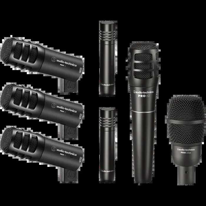 Audio-Technica PRO-DRUM7 7-Piece Drum Microphone Pack with Case