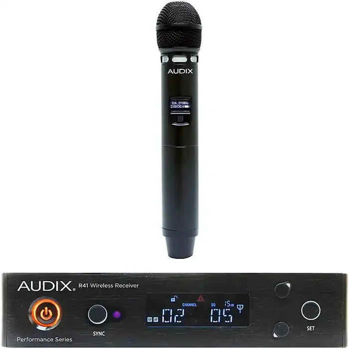 Audix AP41 VX5 Wireless Microphone System With R41 Diversity Receiver and H60/VX5 Handheld Transmitter Band B Guitar Center