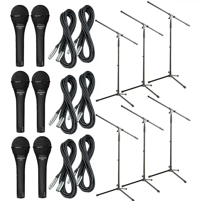 Audix OM-2 Mic With Cable and Stand 6-Pack Guitar Center