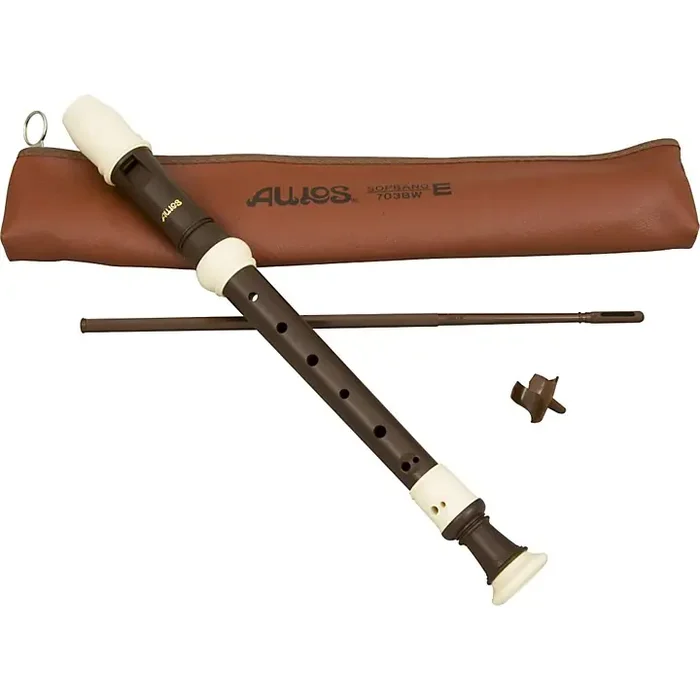 Aulos Classroom Recorder Soprano 3 Piece English Woodgrain Finish A703Bw Guitar Center