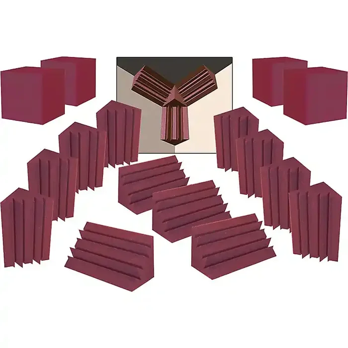 Auralex ATOM-12 System 16-Pack Burgundy Guitar Center
