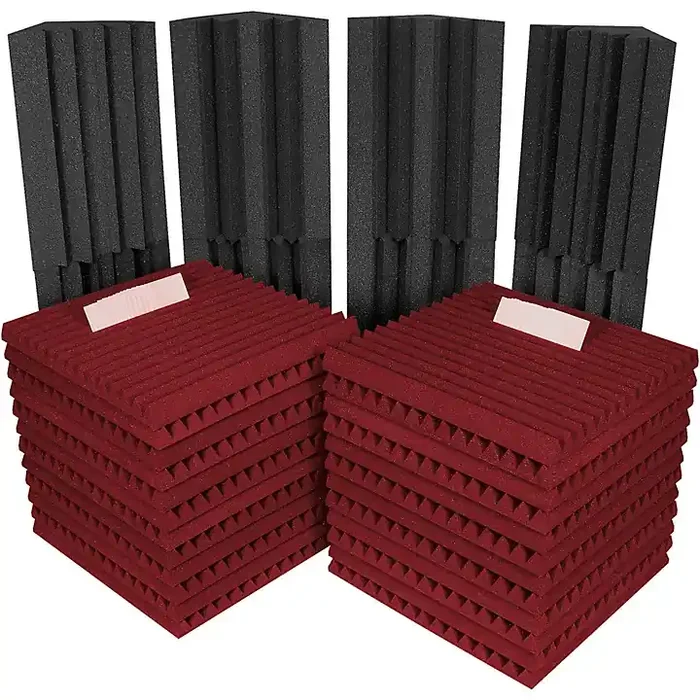 Auralex Project 2 Roominator Kit Charcoal/Burgundy Guitar Center
