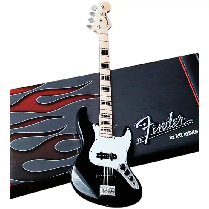 Axe Heaven Fender Jazz Bass Black Miniature Guitar Replica Collectible Guitar Center