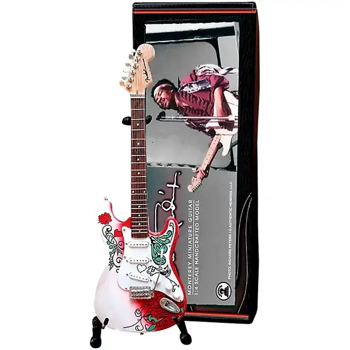Axe Heaven Jimi Hendrix Monterey Fender Stratocaster Miniature Guitar Replica Collectible Guitar Center