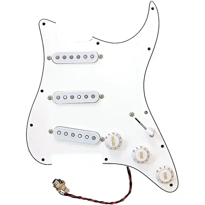 AxLabs Habanero 3 Ply 11-Hole Mount Pre-Wired S/S/S Pickguard White White Guitar Center