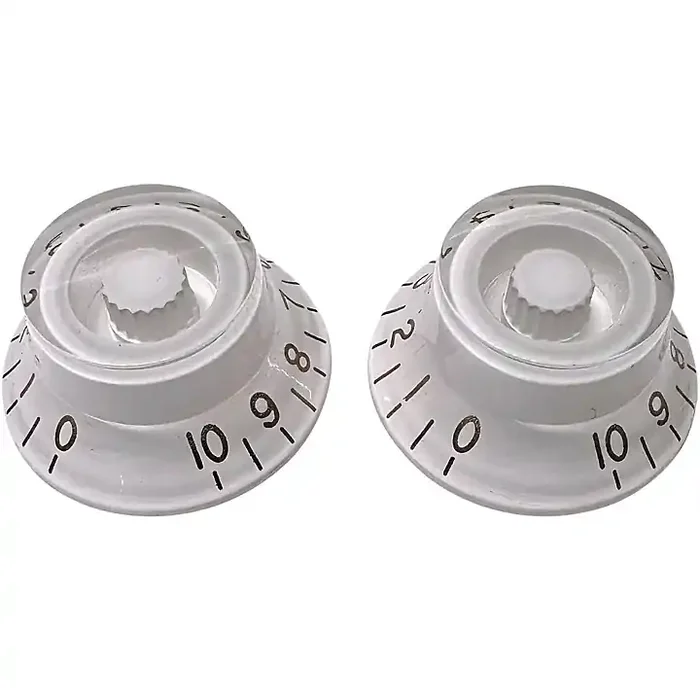 AxLabs Left Handed Bell Knob (Gold Lettering) – 2 Pack White Guitar Center