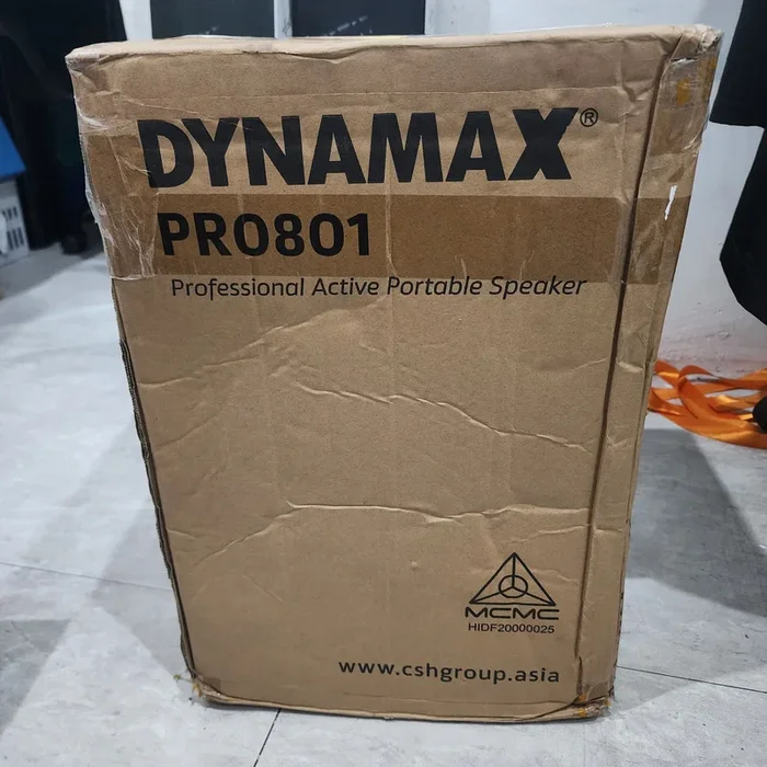 B STOCK (BS-332) Dynamax PRO801C 8″ Active Speaker with USB, Bluetooth —