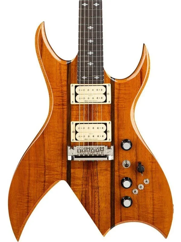 BC Rich Legacy Series Rich “B” Exotic Electric Guitar in Natural Koa