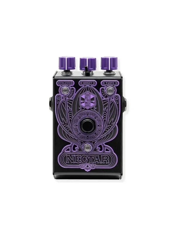 Beetronics FX Nectar Tone Sweetener Ltd. Fuzz/OD Pedal – Purple/Black