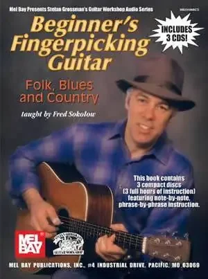 Beginner‘s Fingerpicking Guitar Folk, Blues and Country Book/3-CD Set