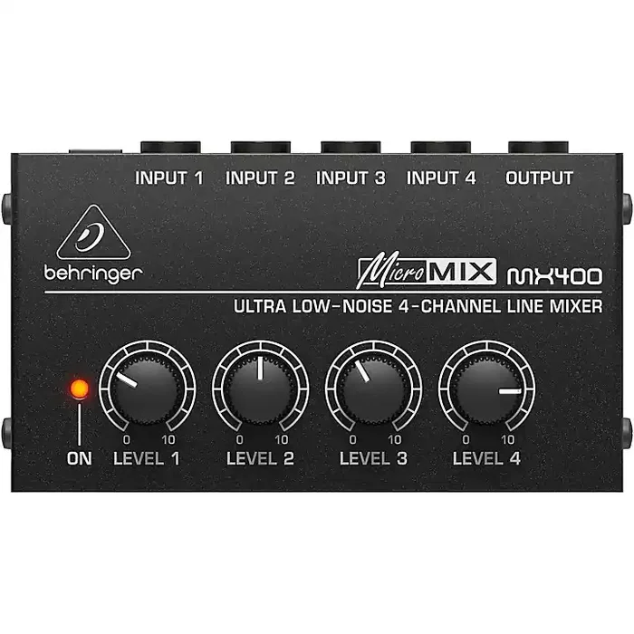 Behringer MicroMIX MX400 4-Channel Line Mixer Guitar Center