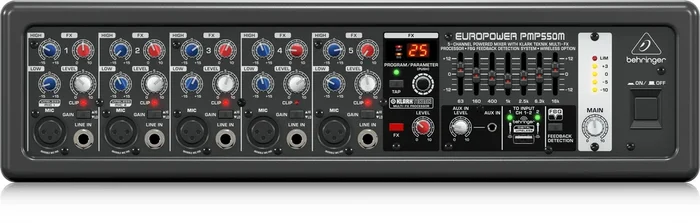 Behringer PMP550M 500-Watt 5 Channel Powered Mixer