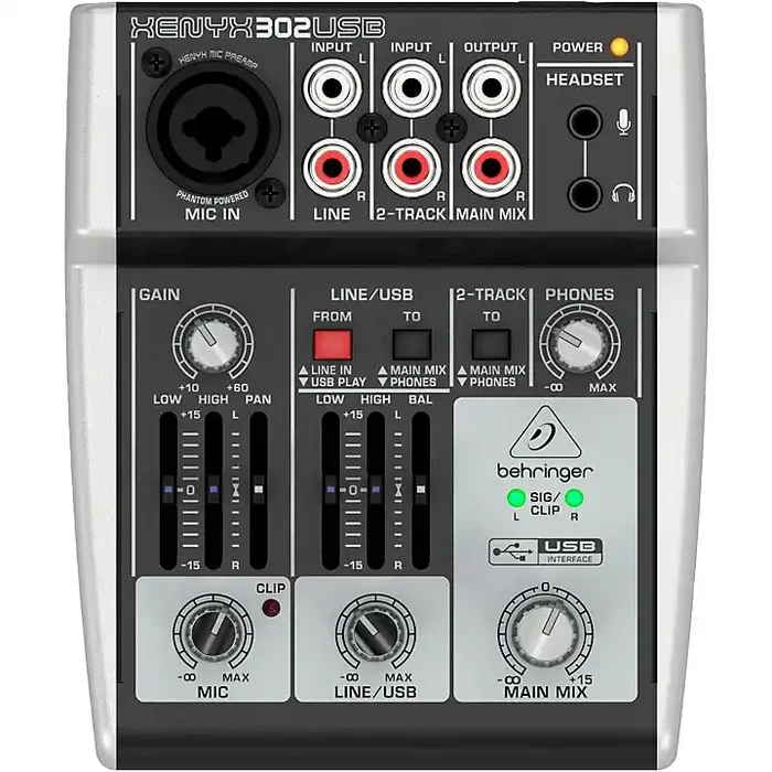 Behringer XENYX 302USB USB Mixer Guitar Center