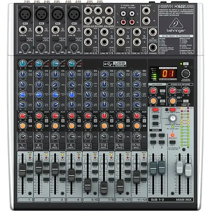 Behringer XENYX X1622USB USB Mixer Wth Effects Guitar Center