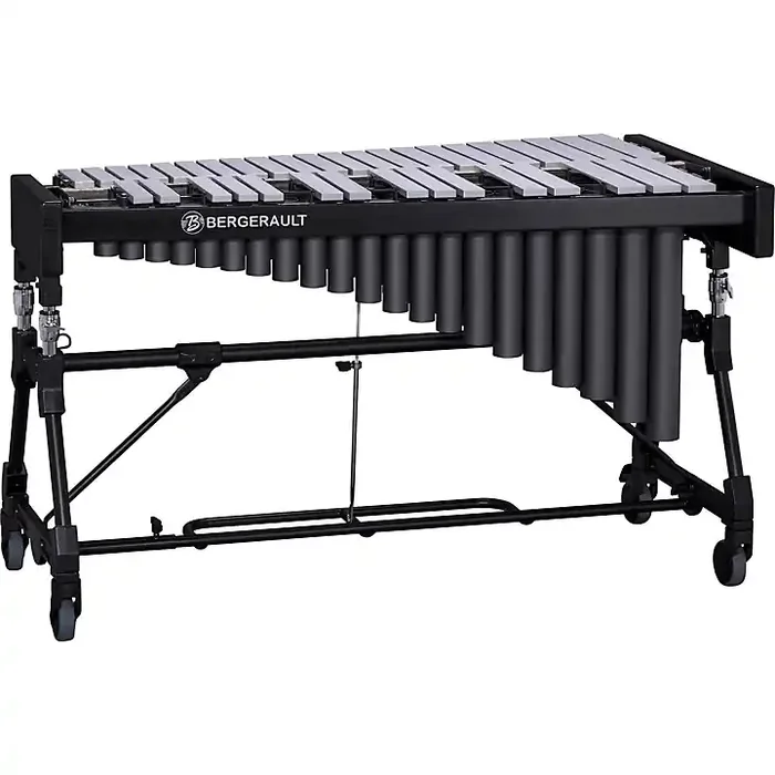 Bergerault 3.0 Octave Performance Series Vibraphone Silver Finish Aluminum Bars Concert Frame without Motor Guitar Center