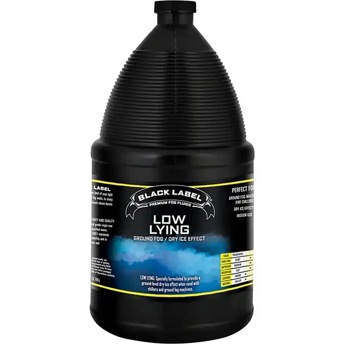 Black Label Low Lying Ground Fog Juice – 1 Gallon Guitar Center