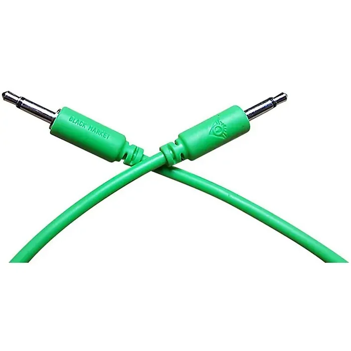 Black Market Modular 3.5″ Patch Cable 5 Pack Green Guitar Center