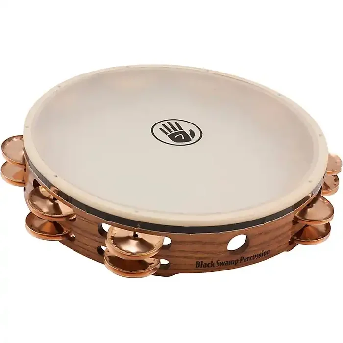 Black Swamp Percussion SoundArt Series Double Row 10″ Tambourine with Remo Head 10 in. Phosphor Bronze Guitar Center