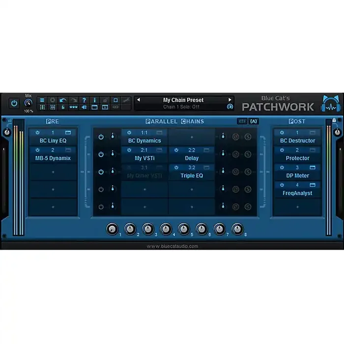Blue Cat Audio PatchWork Universal Plug-ins Patchbay Software Download Guitar Center