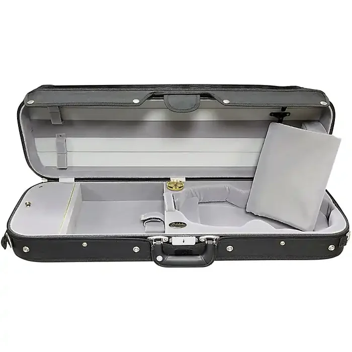 Bobelock Oblong Suspension Violin Case 4/4 Size Black Exterior, Gray Interior Guitar Center