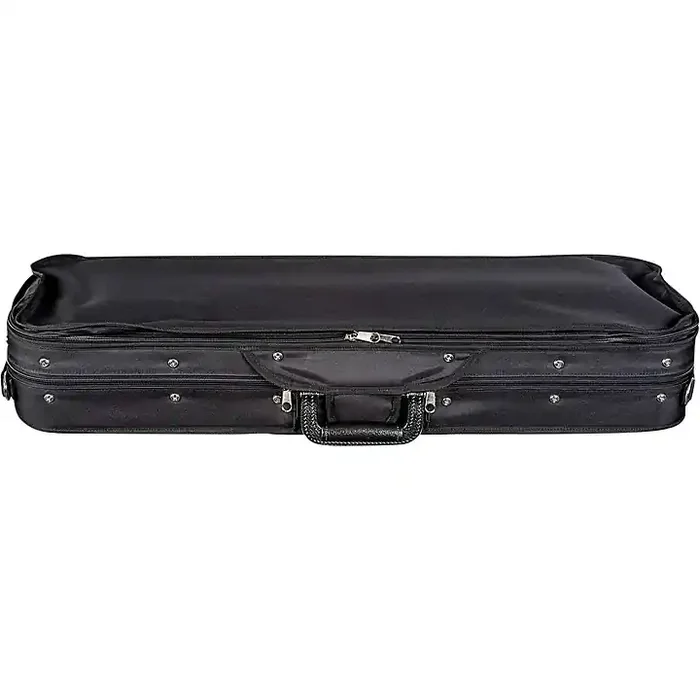 Bobelock Wooden Oblong Violin Case 4/4 Size Black Exterior, Wine Interior Guitar Center