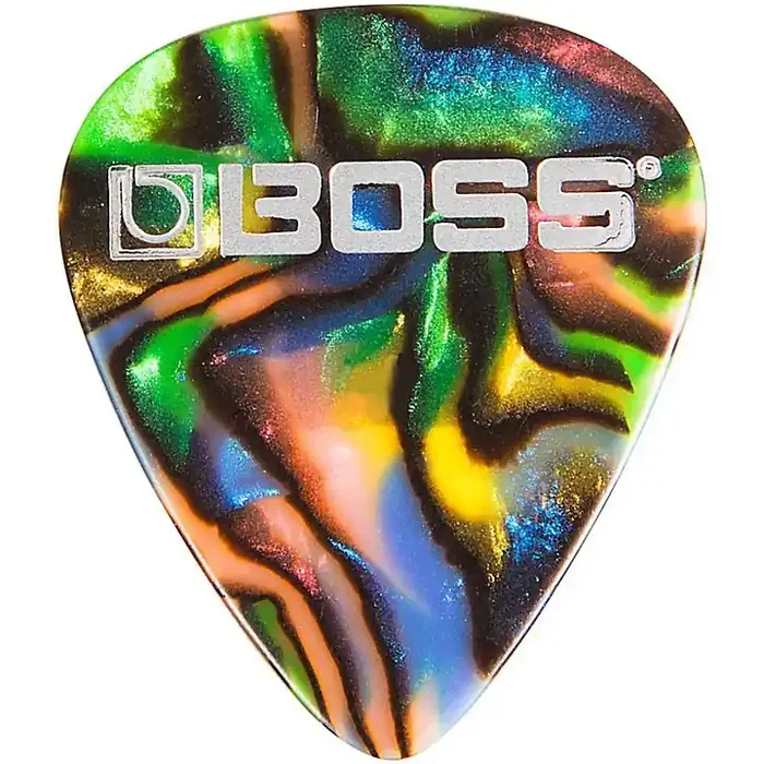 BOSS Abalone Celluloid Guitar Pick 12-Pack Thin 12 Pack Guitar Center