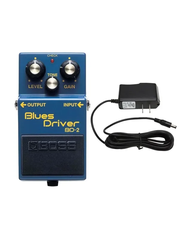 Boss BD-2 Blues Driver Pedal + Power Supply