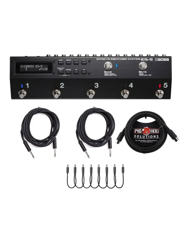 Boss ES-5 Effects Switching System Pedal Bundle