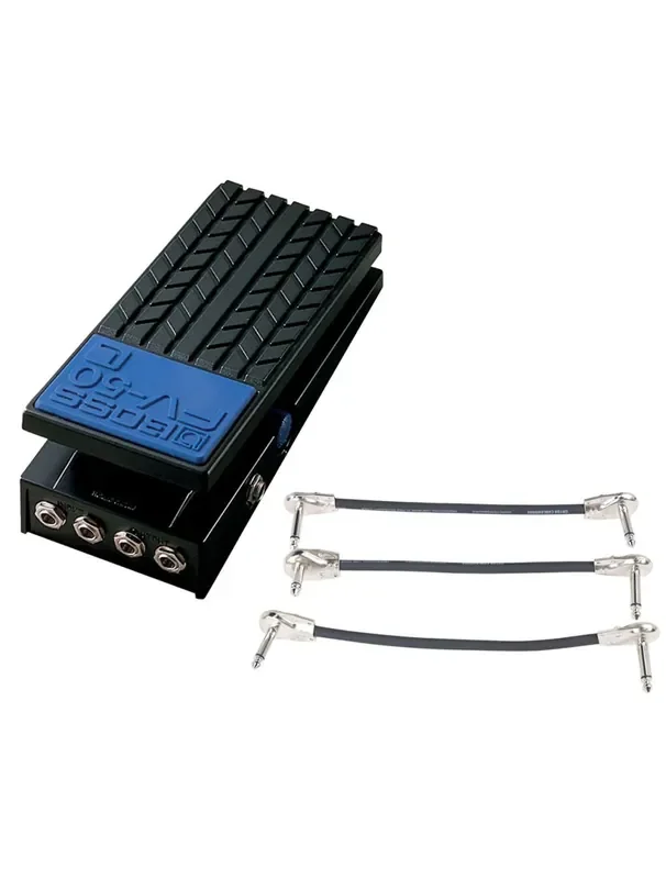 Boss FV-50L Stereo Volume Pedal + Gator Patch Cable 3 Pack