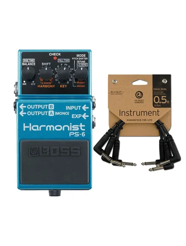 Boss PS-6 Harmonist + Patch Cables
