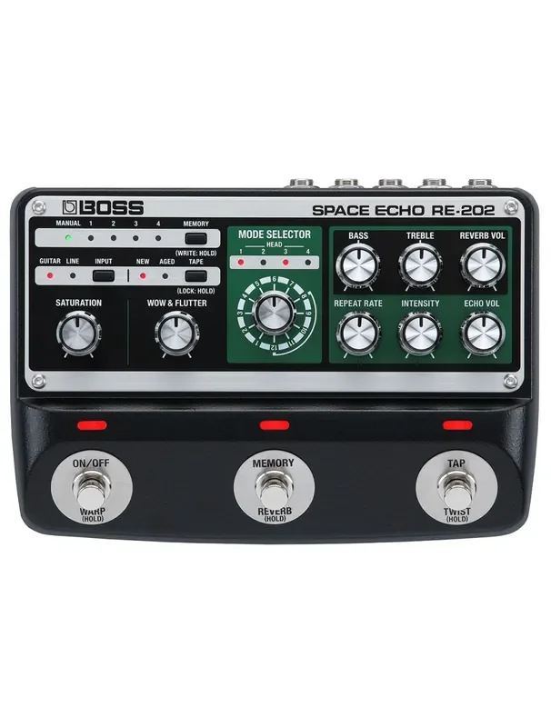 Boss RE-202 Space Echo Delay/Reverb Pedal – Open Box