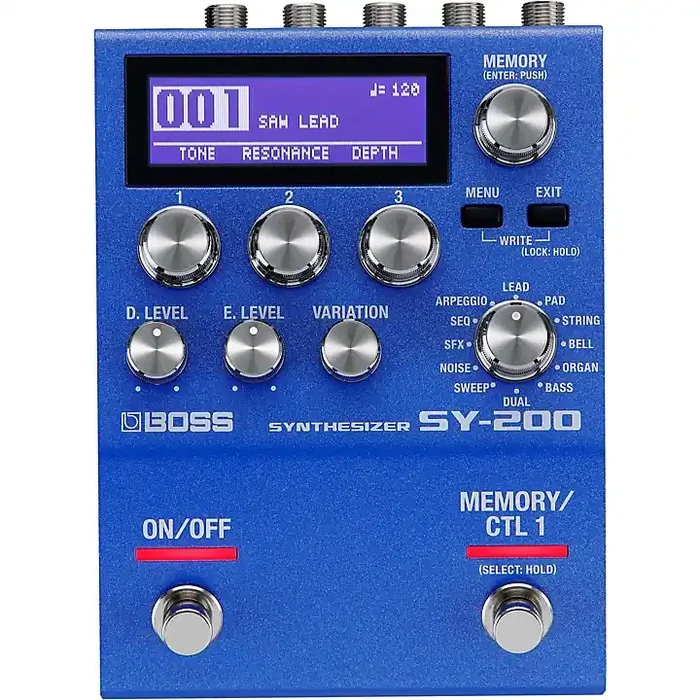 BOSS SY-200 Synthesizer Effects Pedal Blue Guitar Center