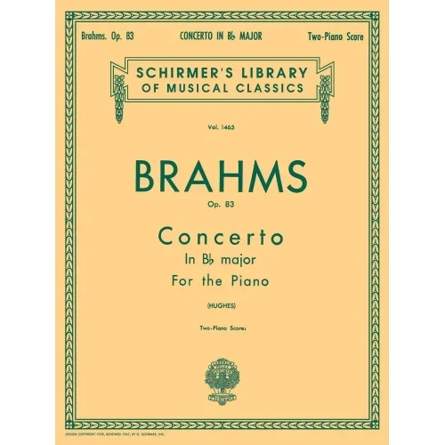 Brahms, Johannes – Concerto No. 2 in Bb, Op. 83