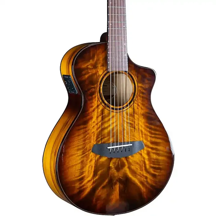 Breedlove Pursuit Exotic All-Myrtlewood Companion Acoustic-Electric Guitar Tiger‘s Eye Guitar Center