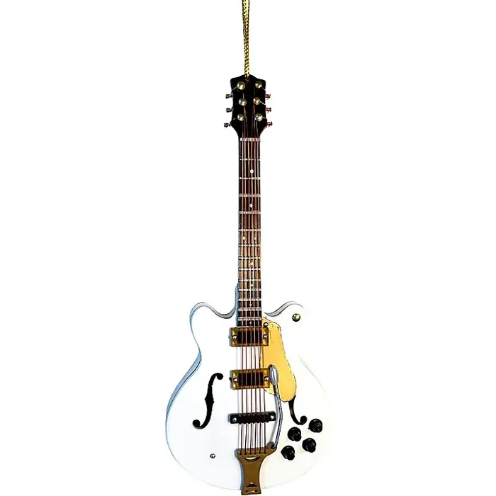 BROADWAY GIFTS Broadway Gifts White Electric Guitar Ornament Guitar Center