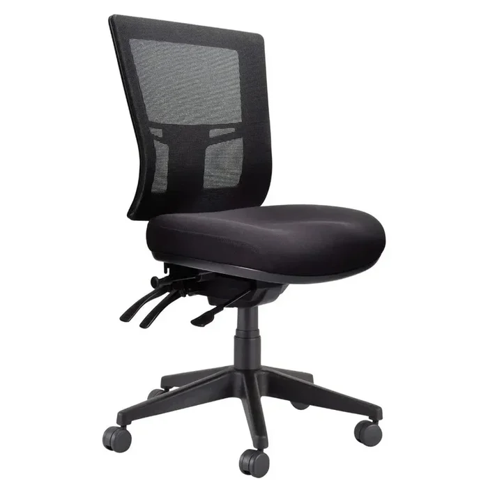Buro Metro II Ergonomic Office Chair with Nylon Base, Mesh Back & Seat Slide (Black)