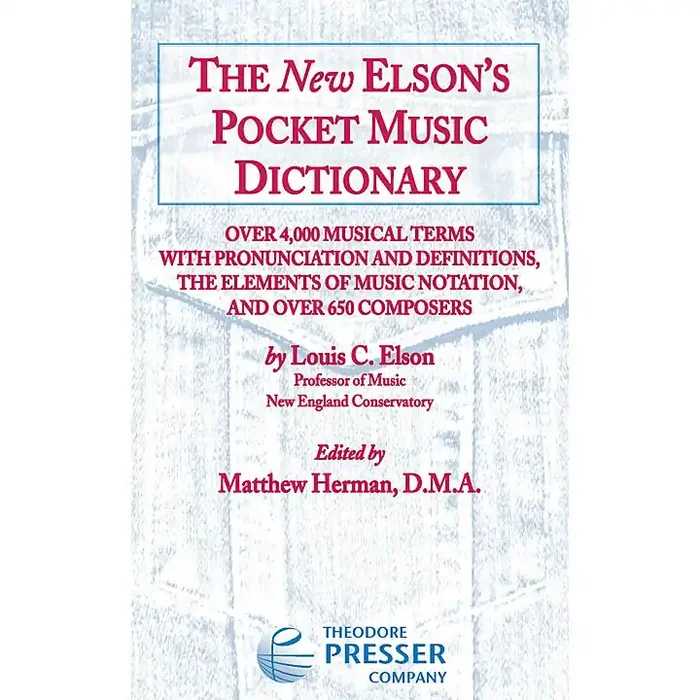 Carl Fischer The New Elson‘s Pocket Music Dictionary Guitar Center