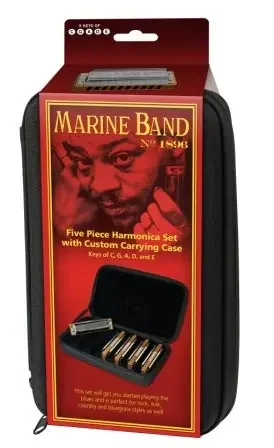 CASE OF MARINE BANDS 5 Pack Hohner Harmonicas