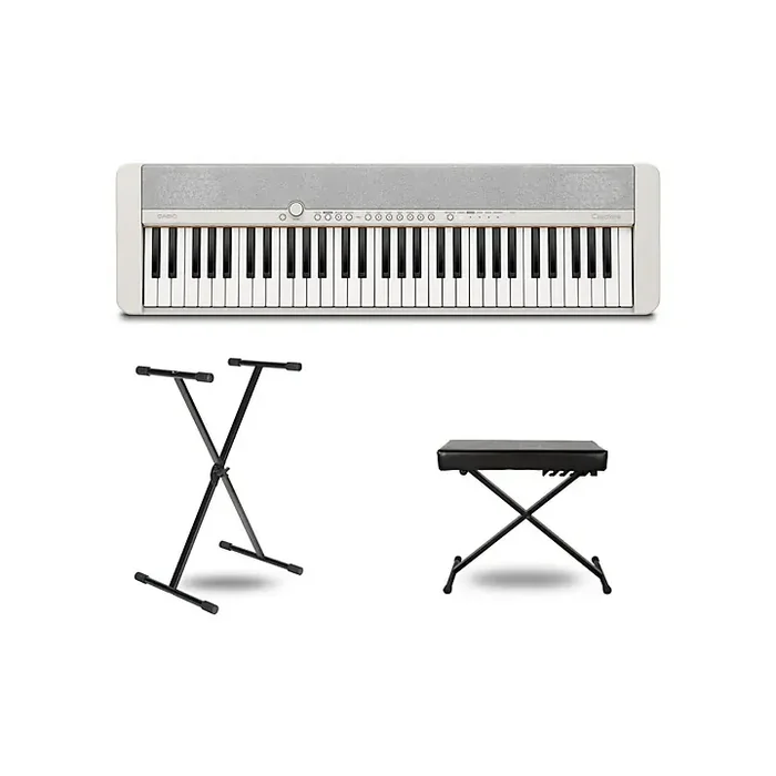 Casio Casiotone CT-S1 Keyboard With Stand and Bench White Guitar Center