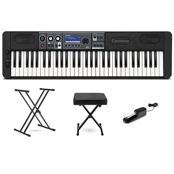 Casio Casiotone CT-S500 61-Key Portable Keyboard Essentials Bundle Guitar Center