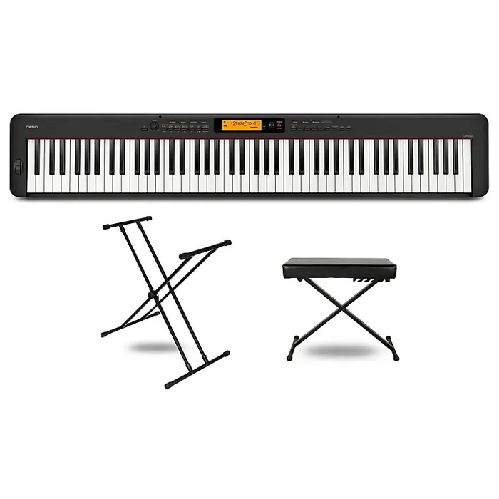 Casio CDP-S360 Digital Piano With X-Stand and Bench Black Essentials Guitar Center