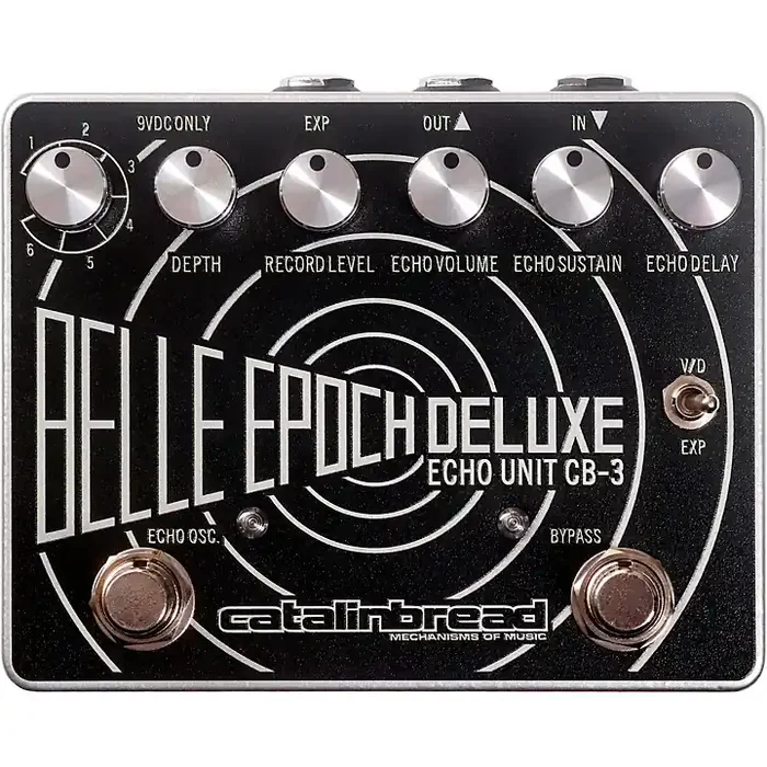 Catalinbread Belle Epoch Deluxe EP-3 Tape Echo Emulation Effects Pedal Black and Silver Guitar Center